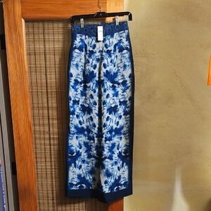 Ranna Gill Small Petite Pants Linen New Anthropologie Wide Leg